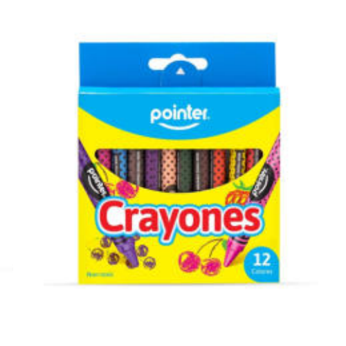 LAPIZ CERA POINTER 12 COLORES