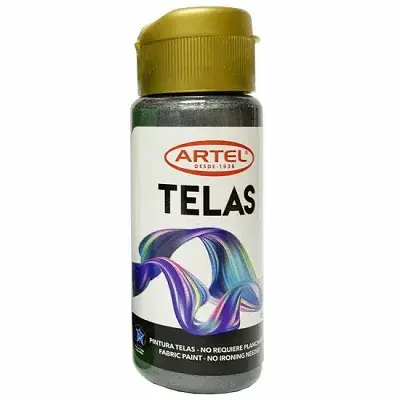 PINTURA TELA ARTEL 60ML METALICA - NEGRA