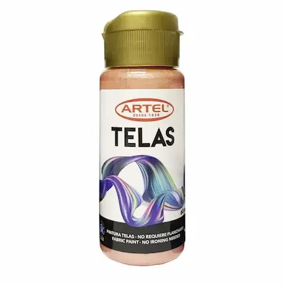 PINTURA TELA ARTEL 60ML METALICA - ROSADA