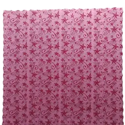 PAPEL ARROZ DISEÑO - ESTRELLA ROSADO