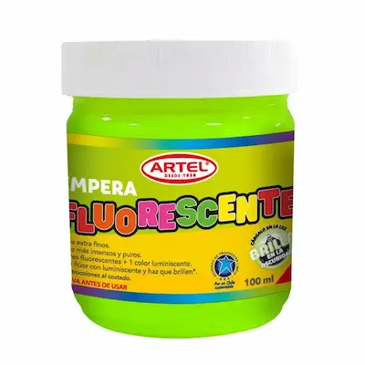 TEMPERA FLUOR ARTEL 100 ML - VERDE