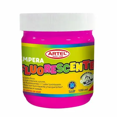 TEMPERA FLUOR ARTEL 100 ML - ROSADA