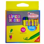 LAPIZ CERA ARTE TOP DELGADO 12 COLORES