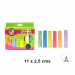 tiza jumbo arte top 6 unid neon