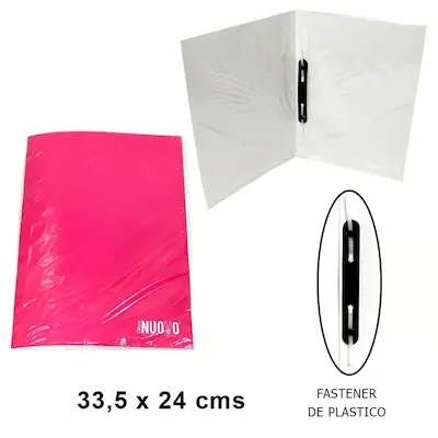 CARPETA CON ACCOCLIP NUOVO - FUCSIA