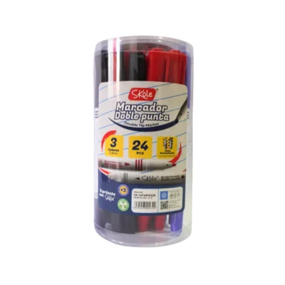 MARCADOR DOBLE PUNTA COLOR SKOLE