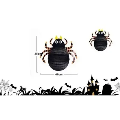 ARAÑA DE PAPEL 35CM HALLOWEEN