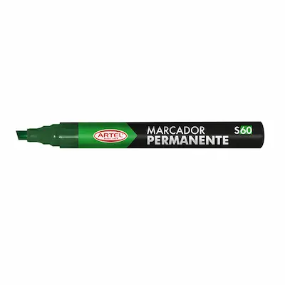 PLUMON PERMANENTE PUNTA BISELADA ARTEL - VERDE