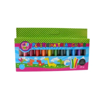 PLASTICINA ARTE TOP TRIANGULAR 12 COLORES