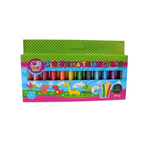 PLASTICINA ARTE TOP TRIANGULAR 12 COLORES