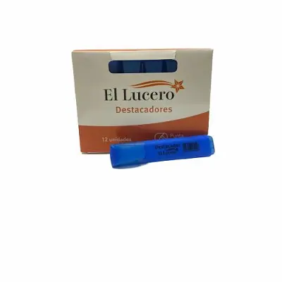 DESTACADOR LUCERO GRUESO - CELESTE