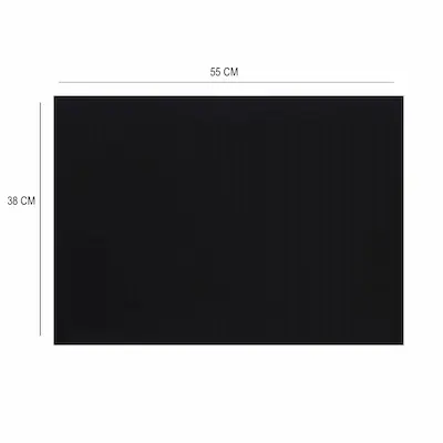 CARTON PIEDRA 1.5 MM NEGRO 10 UNID - MEDIANO 38X55