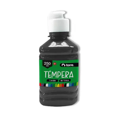 TEMPERA TORRE 250ML - NEGRO