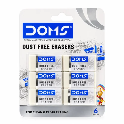 GOMA PLASTICA DOMS MINI BLISTER 6 UNID