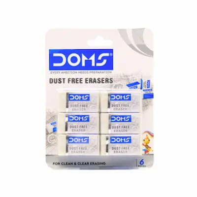 GOMA PLASTICA DOMS MINI BLISTER 6 UND