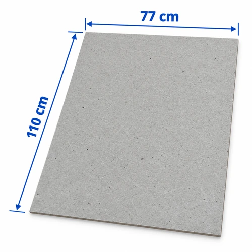 CARTON PIEDRA 1.5 MM. GRIS 77 X 110 10 UNID