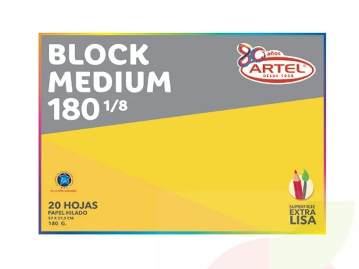 BLOCK MEDIUM 180 1/8 ARTEL