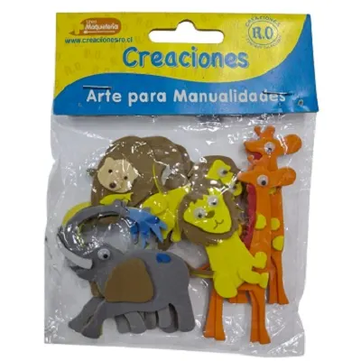 GOMA EVA FIGURAS - SELVA ANIMALES