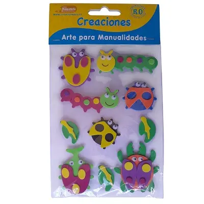 GOMA EVA FIGURAS - INSECTOS