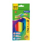 Lapiz Color Torre 12 Hexagonal + 2 Lapiz Nepn