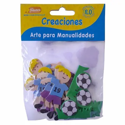 GOMA EVA FIGURAS - NIÑO FUTBOL