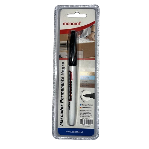 MARCADOR NEGRO MONAMI DISPLAY