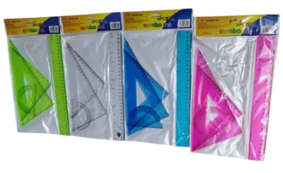 SET REGLA 30 CM GRUESA