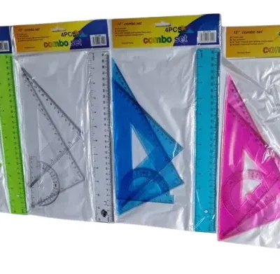 SET REGLA 30 CM GRUESA