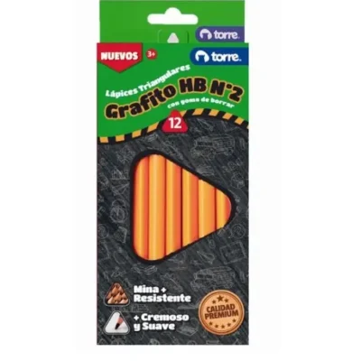 LAPIZ GRAFITO TORRE TRIANGULAR Nº2 C/G