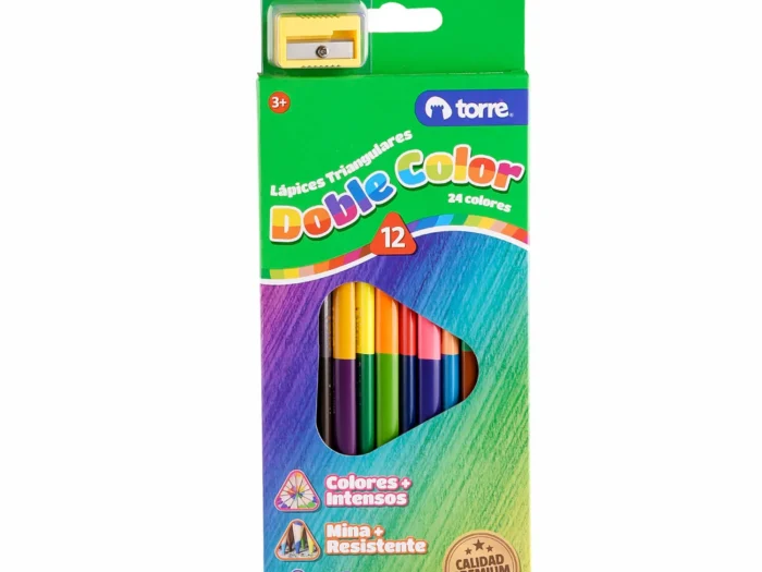 LAPIZ COLOR DOBLE COLOR TORRE