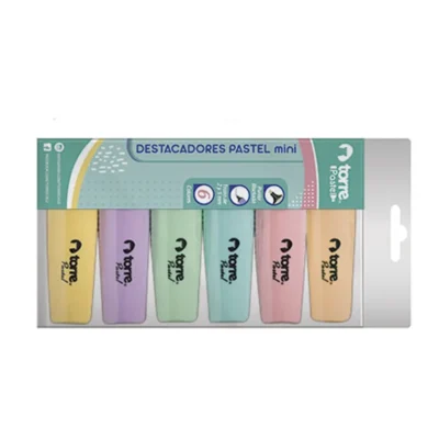 DESTACADOR PASTEL TORRE MINI 6 UNID