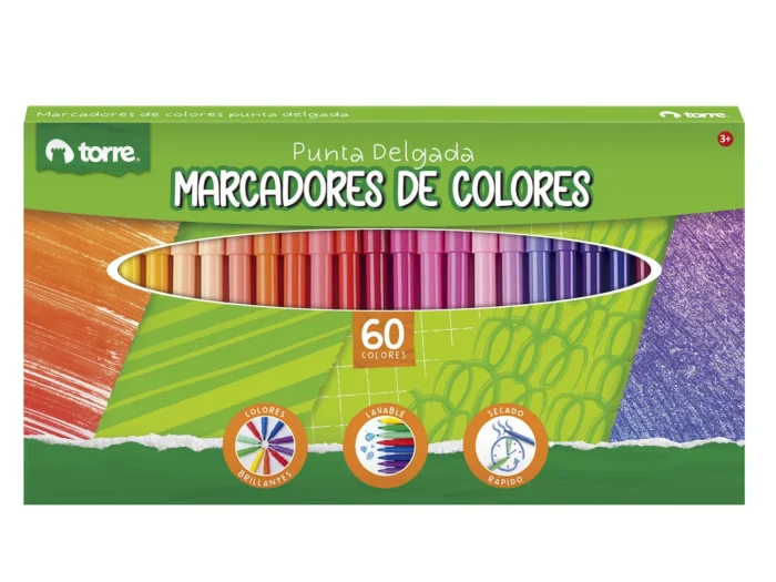 Lapiz scripto Torre 60 colores