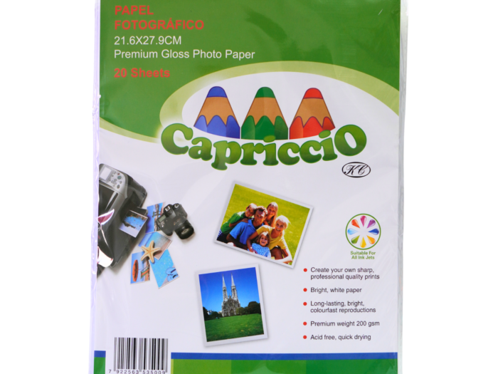 PAPEL FOTOGRAFICO 20 HJS 200 GRS