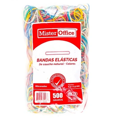ELASTICO 500 GRS COLOR MR.OFFICE
