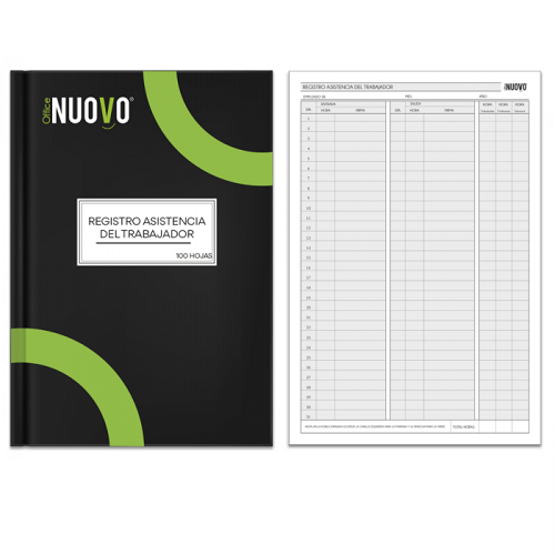 LIBRO ASISTENCIA NUOVO 100 JHS