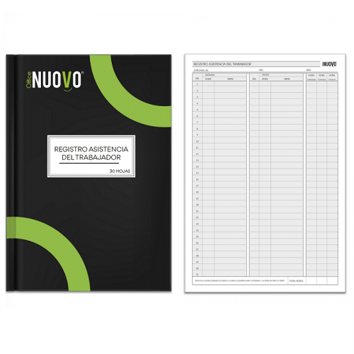 LIBRO ASISTENCIA NUOVO 30 HJS