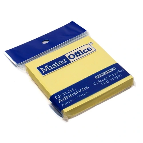 NOTA ADHESIVA 76X76 100 AMARILLO MR.OFFICE