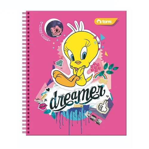 CUADERNO UNIVERSITARIO TORRE 7M TWEETY