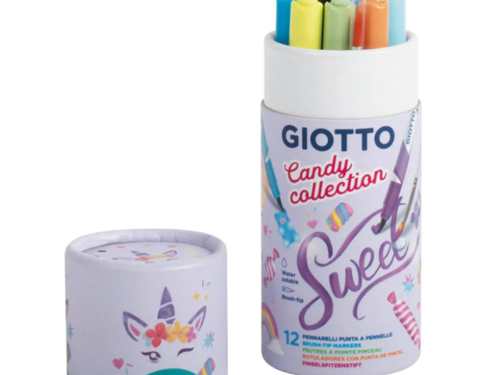 MARCADOR CANDY GIOTTO BRUSH 12 COL