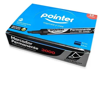 PLUMON PERMANENTE POINTER NEGRO