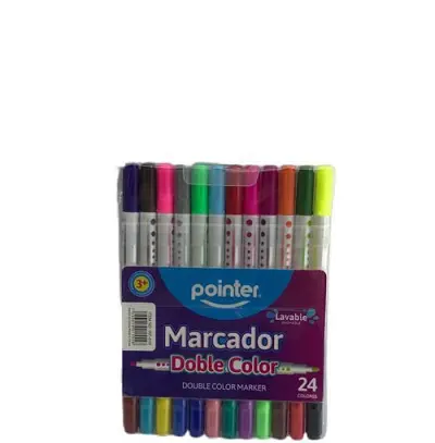 MARCADOR DOBLE PUNTA POINTER 24 COLORES