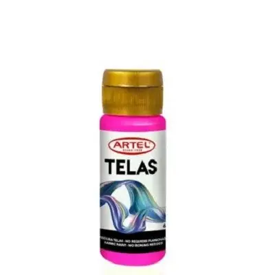 PINTURA TELA ARTEL 60ML NEON ROSADO