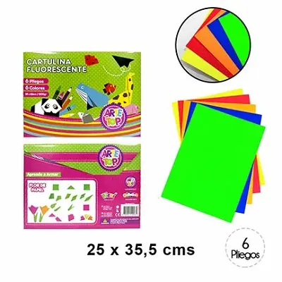 BLOCK ARTE TOP CARTULINA FLUORESCENTE