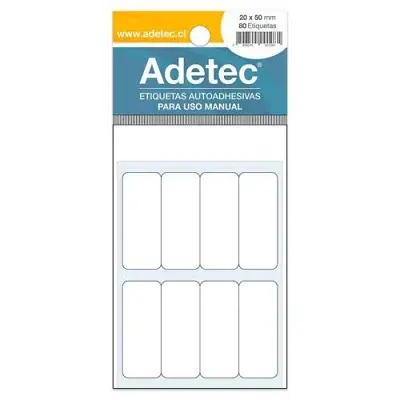 ETIQUETA ADHESIVA 20 X 50 MM