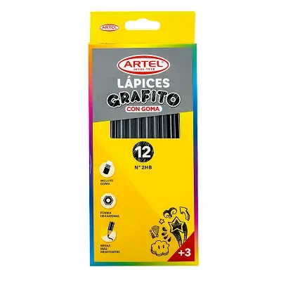 LAPIZ GRAFITO ARTEL HEXAGONAL C/G ARTEL