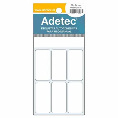 ETIQUETA ADHESIVA 26 X 54 MM