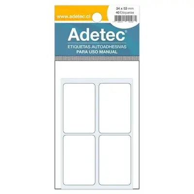 ETIQUETA ADHESIVA 34 X 53 MM