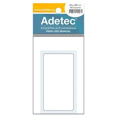 ETIQUETA ADHESIVA 53 X 100 MM