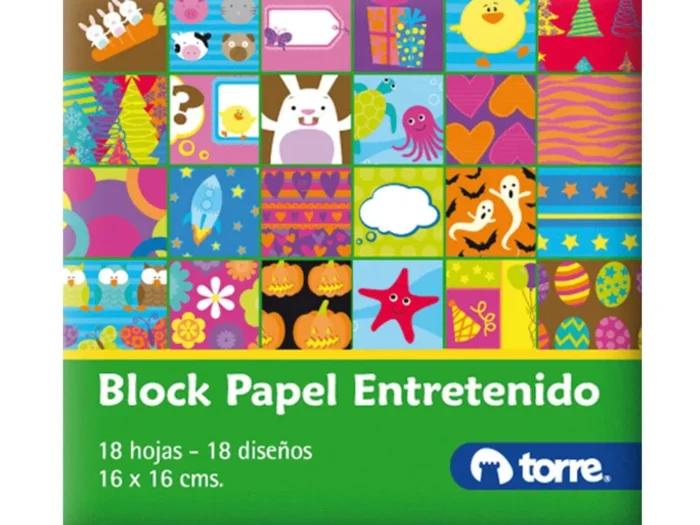 PAPEL ENTRETENIDO TORRE 16X16