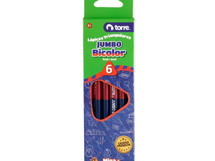 LAPIZ BICOLOR JUMBO TORRE
